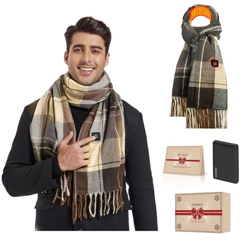 Heated Scarf for Women Rechargeable, Electric Heating Scarf with 3 Temperature 5000mAh Battery