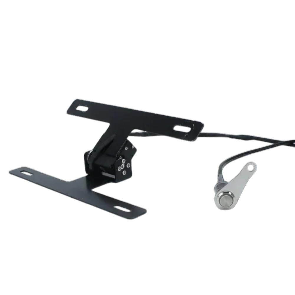 Portatarga Telaio targa regolabile auto-flip per moto 1 pulsante di vibrazione per G310RR S1000RR M1000R F800GS R1250GS S1000XR M1000XR