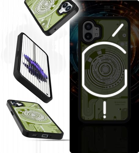 Image of KAPAVER Cyber-i Edition Back Cover Case for Nothing Phone 1 - Black [CyBer-02]