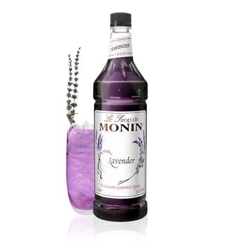 Monin - Lavender Syrup | Aromatic & Floral, Premium Syrup for Cocktails, Lattes & More | Clean Label...