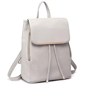 Miss Lulu Rucksack Damen Klein Wasserdicht Rucksack Cityrucksack Backpack Women Modern Backpack Damen PU Leder für Reisen Arbeit Schule