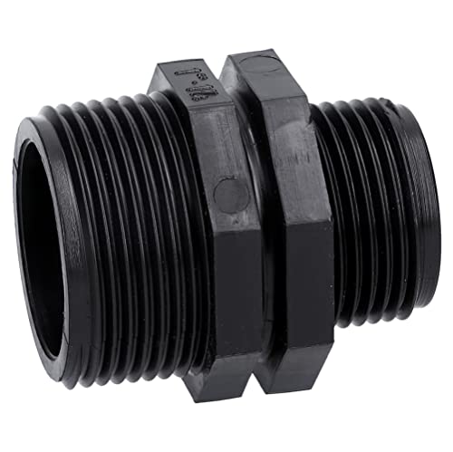 Reduziernippel 1 1/4 Zoll auf 1 Zoll I Adapter Doppel-Außengewinde I Doppelnippel Reduzierstück für Garten und Pooltechnik I 56mm lang I zylindrisch