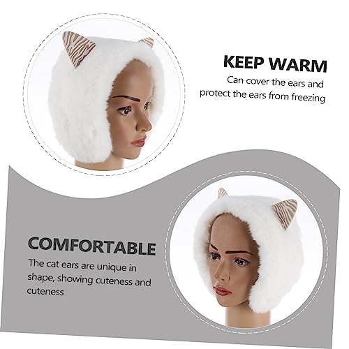 Orejeras de invierno para mujer con diadema de gato el regalo ideal y útil 4