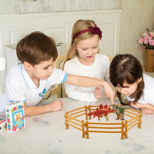HSLXBY 60 Stück Pferdezaun Spielzeug, Kunststoff Farm Zaun, Corral Fechten Panel Zubehör, Miniatur Zaun Bauernhof Spielzeug, DIY Pferd Corral Fechten Zubehör, Kinder Pädagogisches Geschenk
