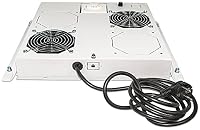 Intellinet Rack-Lüftereinsatz mit 2 cooling fans Wechselstrom 220/240 V Grau RAL 7035 1U 48,3 cm 19" – Ansicht 2