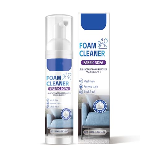 Detergente Spray Per Divani In Tessuto,Schiuma Per La Pulizia Del Divano,Smacchiatore Senza Acqua,Pers Tappeti E Divani,100ML