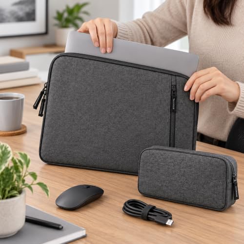 Image of 15.6-Inch Water-Resistant Laptop Sleeve with Handle - Pack of 2