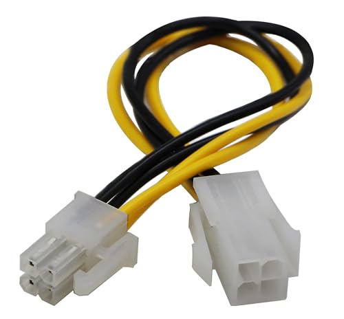zalati ATX Plug CPU Power Adapter Cable 7" Extension Cable Pin CPU Male to Female for CPU Motherboard Power - Image 4