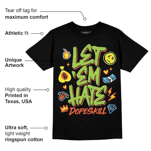 Image of DopeSkill Graphic Tee Streetwear Hip Hop Hypebeast Unisex T-Shirt Sneaker Colour Matching Shirts Inspired Motivation Quotes