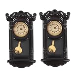 Réalisme rétro pour poupées : cette petite horloge vintage apporte une touche authentique aux meubles de maison miniature, créant un effet d'horloge murale rétro réaliste qui améliore l'atmosphère de toute configuration de maison de poupée