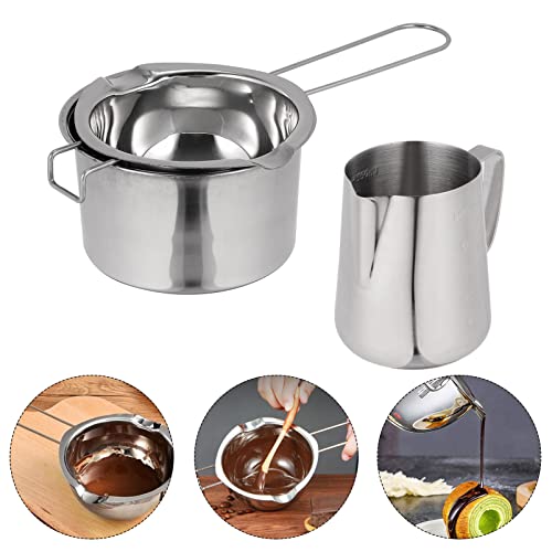 PRETYZOOM Stainless Steel Cheese Melting Pot Butter Melting Pot Camping Cookware - Image 9