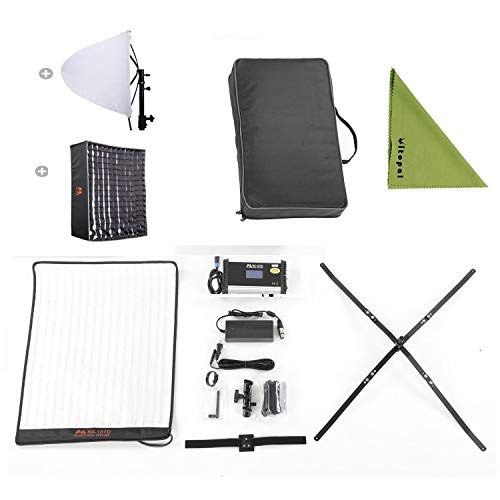 Amazon | FalconEyes 100w 3000-5600K ビデオライト 折り畳み式 巻き