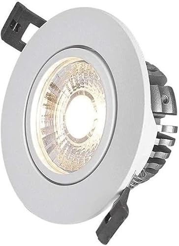 KjoiDWz Lampada da Incasso a soffitto 15W Angolo Regolabile for Uso Domestico in Alluminio pressofuso Lampada da Pannello da Incasso for Centro Commerciale ad Alta luminosità(Normal White,12W)