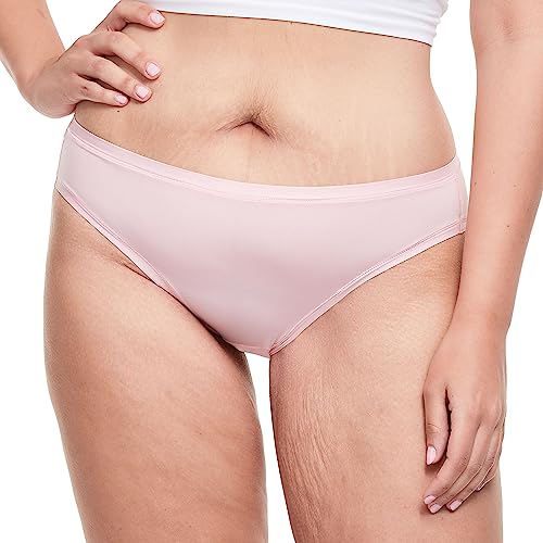 Hanes Women's Comfortflex Fit Stretch Bikini Panties, Cooling Microfiber Underwear, 6-Pack (Colors May Vary), Assorted, 1 Pack, Medium #TOP1