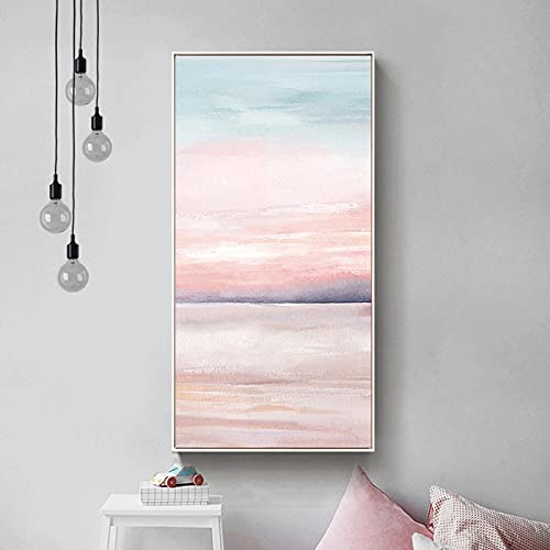 Art mural moderne rose : transformez vos murs vides avec cette toile - 2