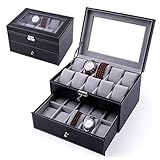 【Caja de reloj de cuero PU】 El cuero casi siempre da a las personas una impresión muy elegante y única. El cuero también tiene una protección y estabilidad especiales, lo que puede proporcionar un marco adecuado para relojes preciosos, cuero exquisito y damas elegantes. El reloj combina perfectamente.