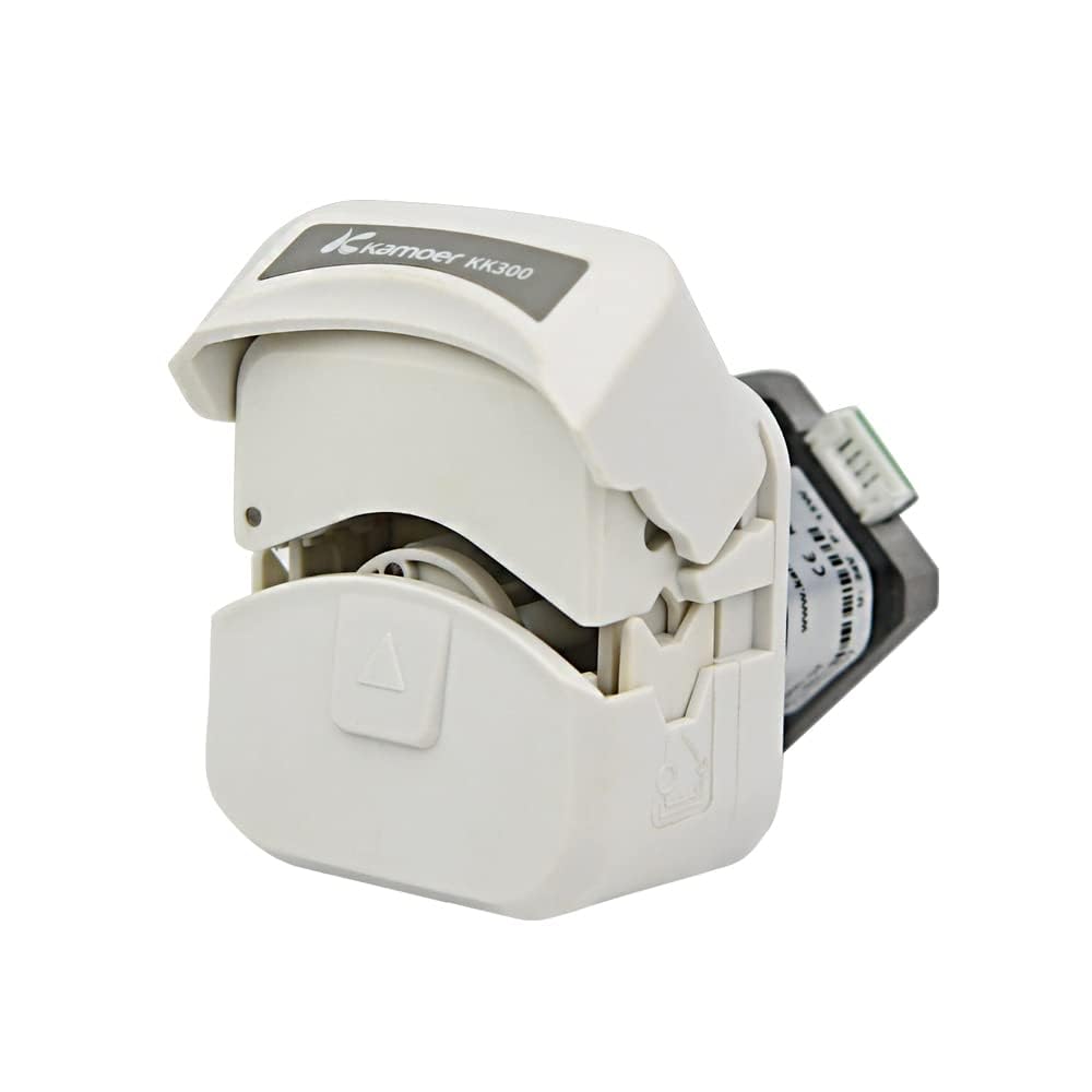 Kamoer KK300Pompe péristaltique à haut débit avec moteur pas à pas 24V | Pompe doseuse de liquide à changement de tube rapide Contrôle PWM 1 ~ 485 ml/min, 600 tr/min, 6 types de tubes pris en charge