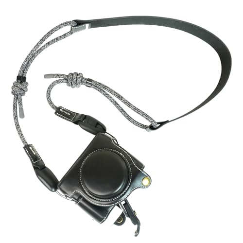 Bowan funda parcial de cuero para Sony RX100 negra miniatura 1