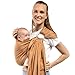 Boba Ring Sling Baby Carrier - Newborn to Toddler, Lightweight & Breathable, Hip-Healthy, Front & Hip Carry, 8-35 lbs (Rye)