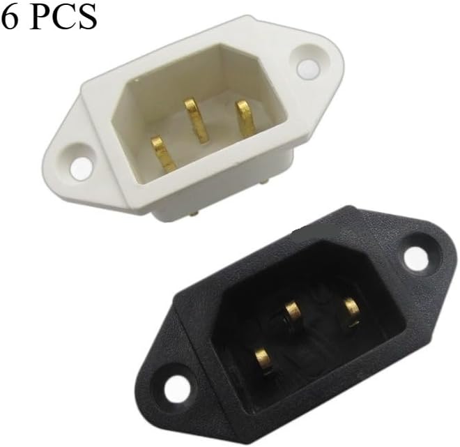 Compatible For Aroma Compatible For Tiger 6 PCS Rice Cooker Power Cord Plug, 3 Prong Replacement Socket