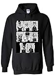 100% Baumwolle Disney Villains Mugshot Novelty Black Men Women Unisex Hooded Sweatshirt Hoodie-M