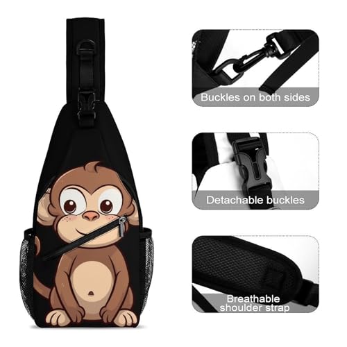 Bolso cruzado deportivo casual para mujer y hombre miniatura 3