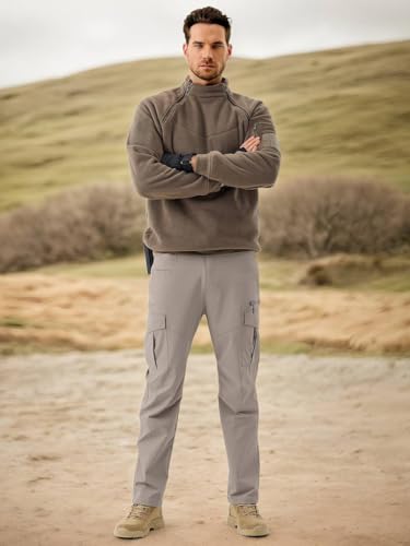 Image of TOPLOT Men's Cargo Pant | Straight Fit Design | Multiple Utility Pockets for Storage | Durable Construction with Comfortable Wear | Functional Everyday Style | Perfect for Casual & Outdoor (5216)