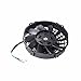 Universal Slim Fan Push Pull Electric Radiator Cooling 12V 80W Mount Kit (Black, 7