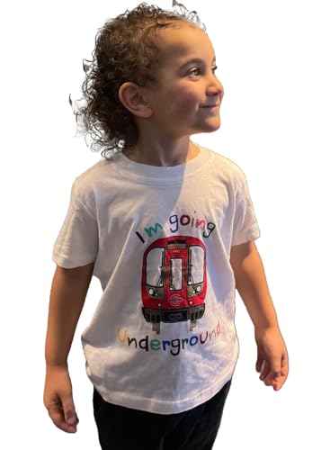 GWCC Licensed Kids & Babies Unisex T-Shirt I am Going Underground Colour White Sizes 0-6 Months to 13 Years (3-4 Years, White)