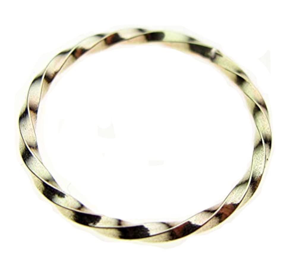 9ct Yellow or Rose Gold Square Rope Twist Stacking Stacker Guard Ring. Choose Size. Handmade by Welded Bliss