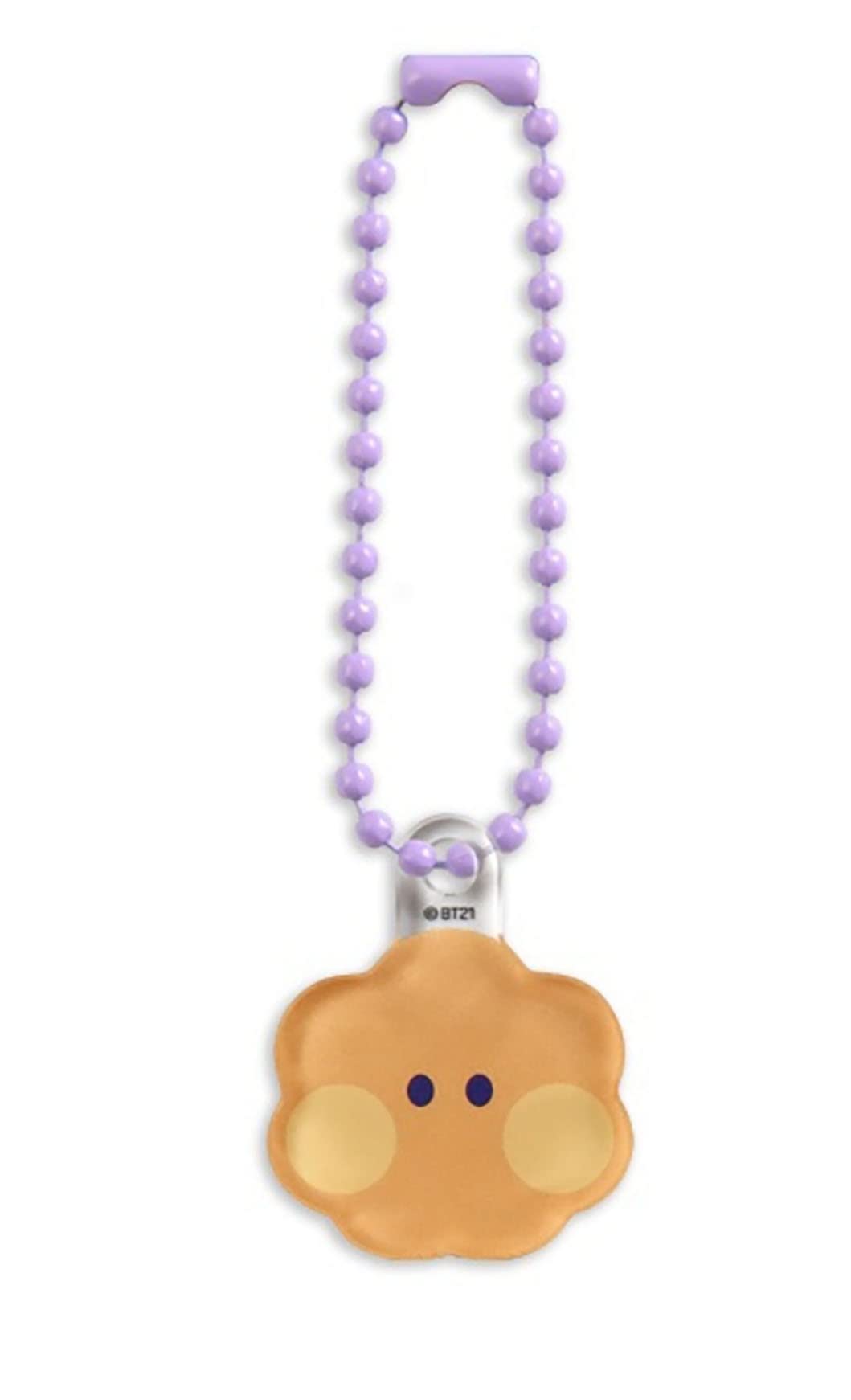 B.T.S_Bangtan Boys_Official Merchandise- SHOOKY Character Minini Theme Face Type Simple Mini Keychain_SUGA Photo cards Inc...