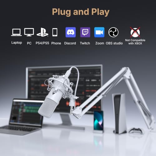Image of MAONO AU-A04H USB Microphone Kit with Headphone for PC, Podcast & Gaming