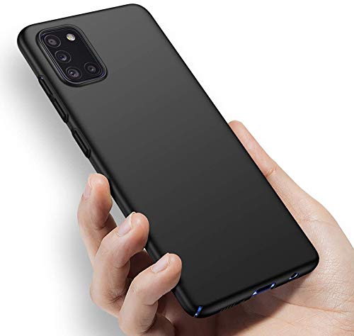 Helix Silicone Back Cover Soft, Shock Proof, Slim, Hybrid Edge to Edge Scratch Resistant Protective Mobile Phone Case Cover Compatible for Samsung Galaxy A31 (Black)- Best and cheap mobile covers in India