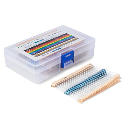 Hornos Y Parrillas, Tools 1000 Piezas 50 Valores Kit de Resistencia, 50x20 1 Ohm-1M Ohm Con Precisión 1% 1/4 W de Película de Carbono Surtido de Resistencias