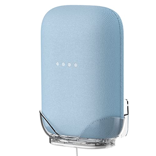Fixation murale Google Nest Audio support transparent avec passe câble intégré modèle JG02