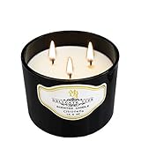 YCYH Citronella Candles Outdoor Indoor Large Pure Soy Wax 3-Wick Scent Candle 80 Hour Burn 14.5 Ounces Highly Scented Long Lasting