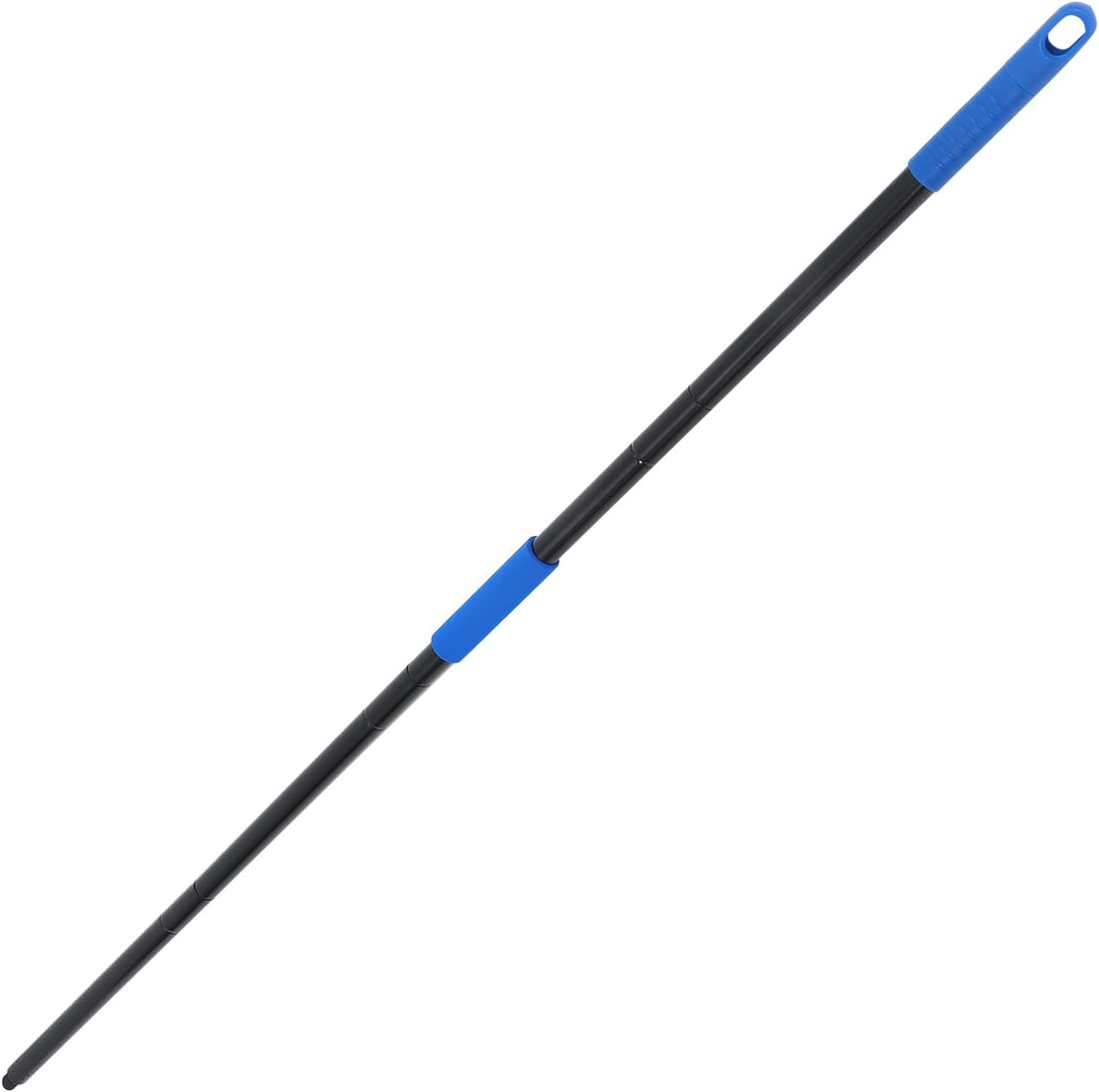 Mop Extension Handle 4-Section Metal Telescoping Cleaning Broom Stick Replacement Detachable Floor Mop Pole for Home and Commercial Use