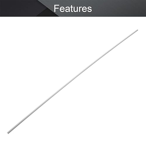 Miniatura 3 de Othmro 5 barras redondas de plástico ABS de 0.197 in de diámetro exterior de 1.6 ft de longitud, varillas de plástico redondo de plástico para