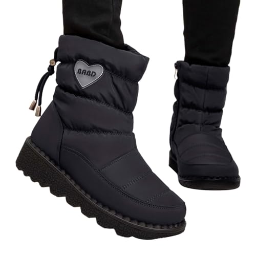Chaussures d'hiver femme imperméables et bottes de neige chaudes