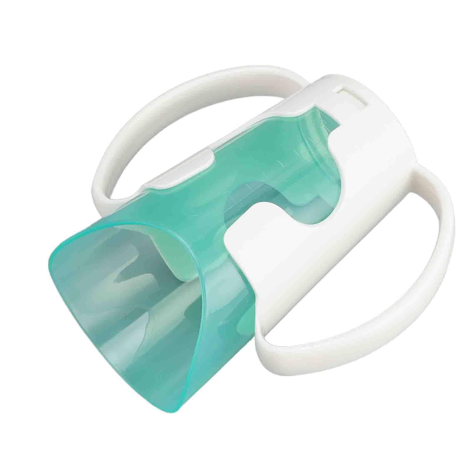 Fockety Gobelet Pour Adulte Avec 2 Poignées, Support Et Bouche Biseautée, Gobelet Léger Anti-déversement En Plastique Transparent Pour Personnes Âgées, Handicapés, Patients