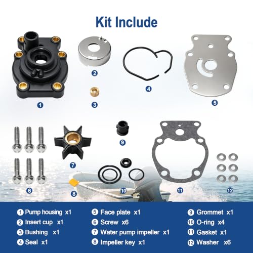 Image of MARKGOO Water Pump Repair Kit 393630 for Johnson Evinrude 20-35 HP Outboard