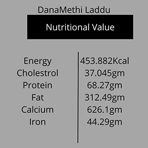 Image of Maa Mitahara Dana Methi Laddu | Traditional Homemade Style Sweet | Made with Fenugreek Seeds, Dry Fruits & Pure Ghee | No Preservatives | 1kg