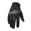 TVS Riding Gloves for Men-Mesh for Ventilation, Bike Riding Gloves With Touch Screen Compatible & Visor Wiper Fingertips, TPR Protection for Knuckles-Premium Bike Gloves for Riding Comfort (Black-M)