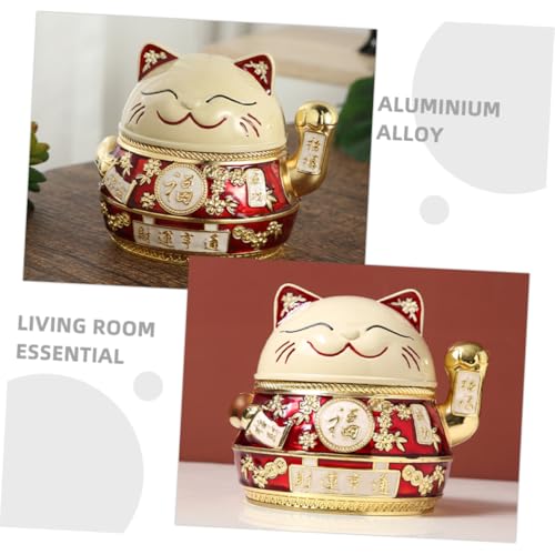 Cendrier de bureau chat avec couvercle pour un espace propre