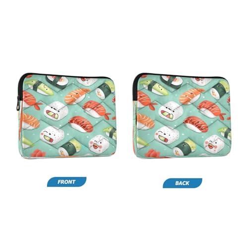 Funda para portátil 13-14 pulgadas impermeable con patrón sushi miniatura 2