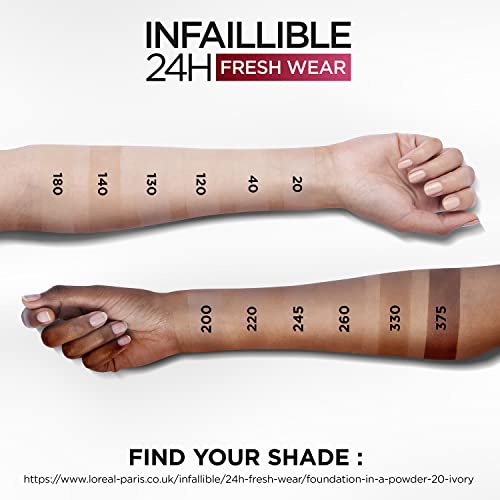 Compact Teinte Soleil Doré 260 24h Infaillible Fresh Wear 'oreal Paris La De Fond De Teint - vue 6