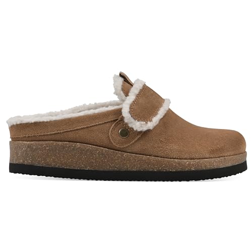 WHITE MOUNTAIN Women's Baylen Faux Fur Footbed Clog3