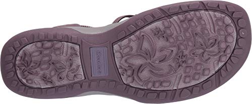 Skechers 41180 Femme Sandales Bout Ouvert, Violet (Plum Gore Plum), 36 EU