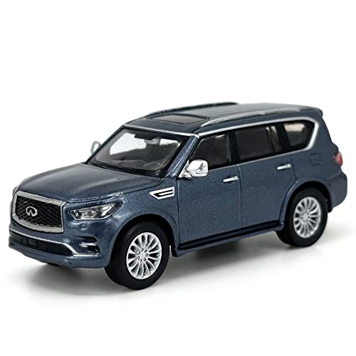 RCESSD coleccionar Modelos 1:64 para Infiniti QX80 Modelo de vehículo Azul Escala fundición a presión Metal Modelo en Miniatura Adorno de Coche Auto Modelo