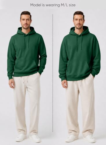 Image of JMIERR Mens Casual Oversized Hooded Collar Drawstring Cotton Hoodies Pullover Sweatshirts Casual Long Sleeve Shirts